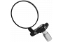 Right Hand Black Round Bar-End Mirror