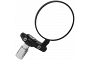 Right Hand Black Round Bar-End Mirror