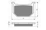 Goldfren AD075 Brake Pads