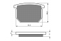 Goldfren AD138 Brake Pads 59300-49850 59300-49820 59300-49821