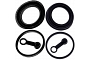TourMax BCF-206 Brake Caliper Seal Rebuild Kit