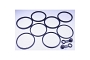 TourMax BCF-211 Brake Caliper Seal Rebuild Kit