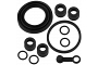 TourMax Brake Caliper Seal Rebuild Kit 43049-002 43053-006 43054-003