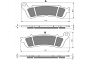 Goldfren AD257 Brake Pads 06456-MFF-D02 06435-MKC-A01
